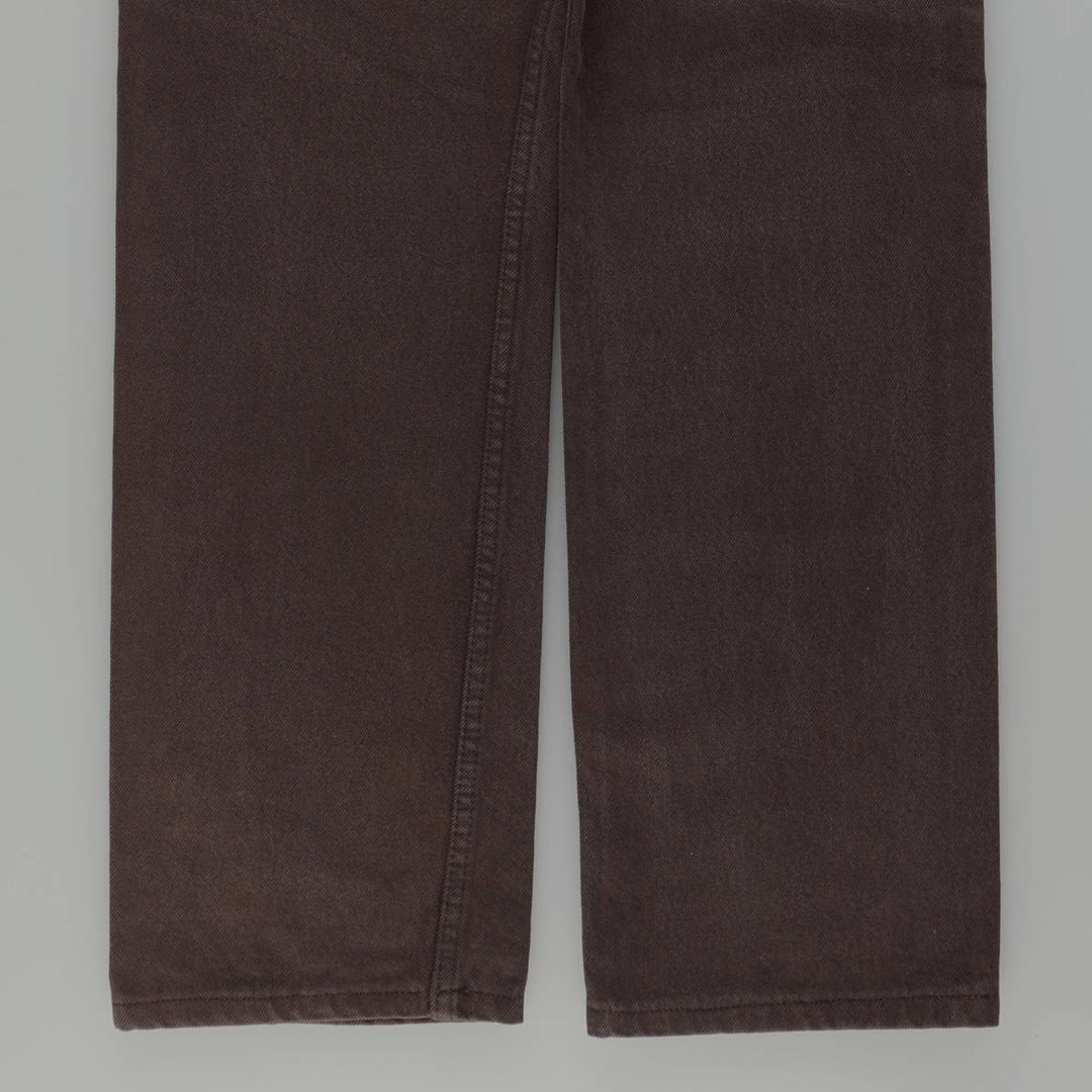 Levi's 501 Euro Model Straight Denim Pants, Women's Size L (W28 equivalent) cotton dark chocolate Vintage Second Hand
