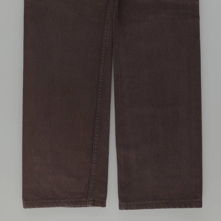Levi's 501 Euro Model Straight Denim Pants, Women's Size L (W28 equivalent) cotton dark chocolate Vintage Second Hand