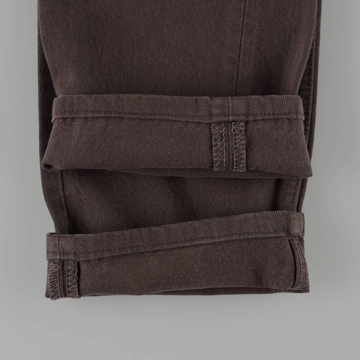 Levi's 501 Euro Model Straight Denim Pants, Women's Size L (W28 equivalent) cotton dark chocolate Vintage Second Hand