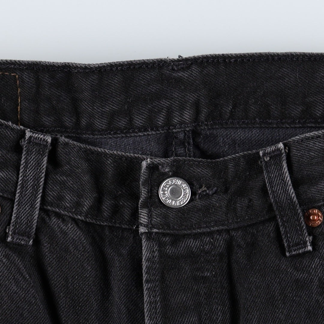 1990'S Levi's 06501-0659 Black Denim Straight Leg Jeans, Made in Canada, Women's XL (equivalent to W32), Vintage. cotton black type Vintage Second Hand