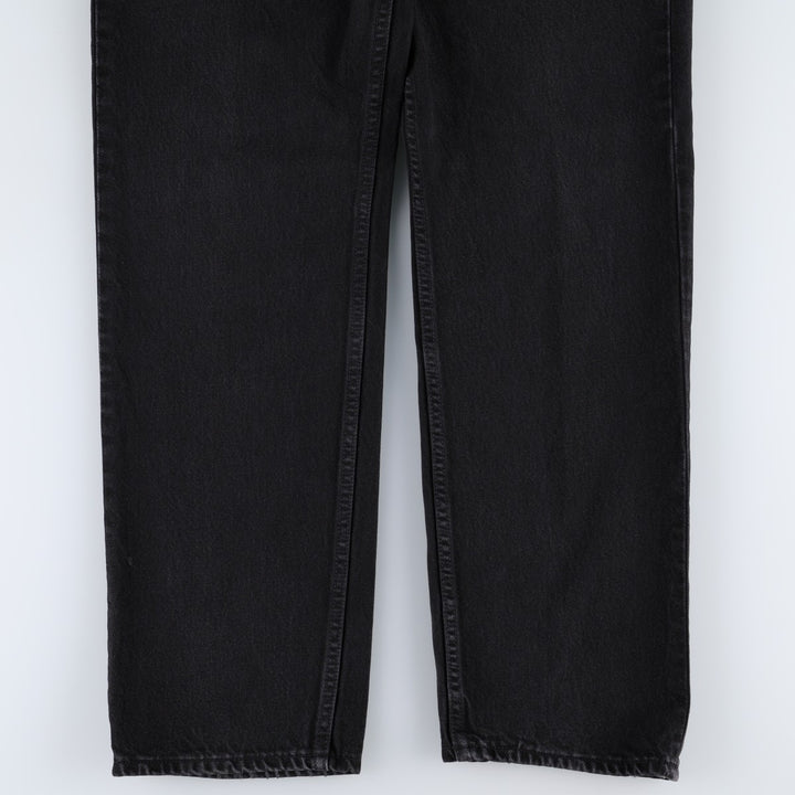 1990'S Levi's 06501-0659 Black Denim Straight Leg Jeans, Made in Canada, Women's XL (equivalent to W32), Vintage. cotton black type Vintage Second Hand
