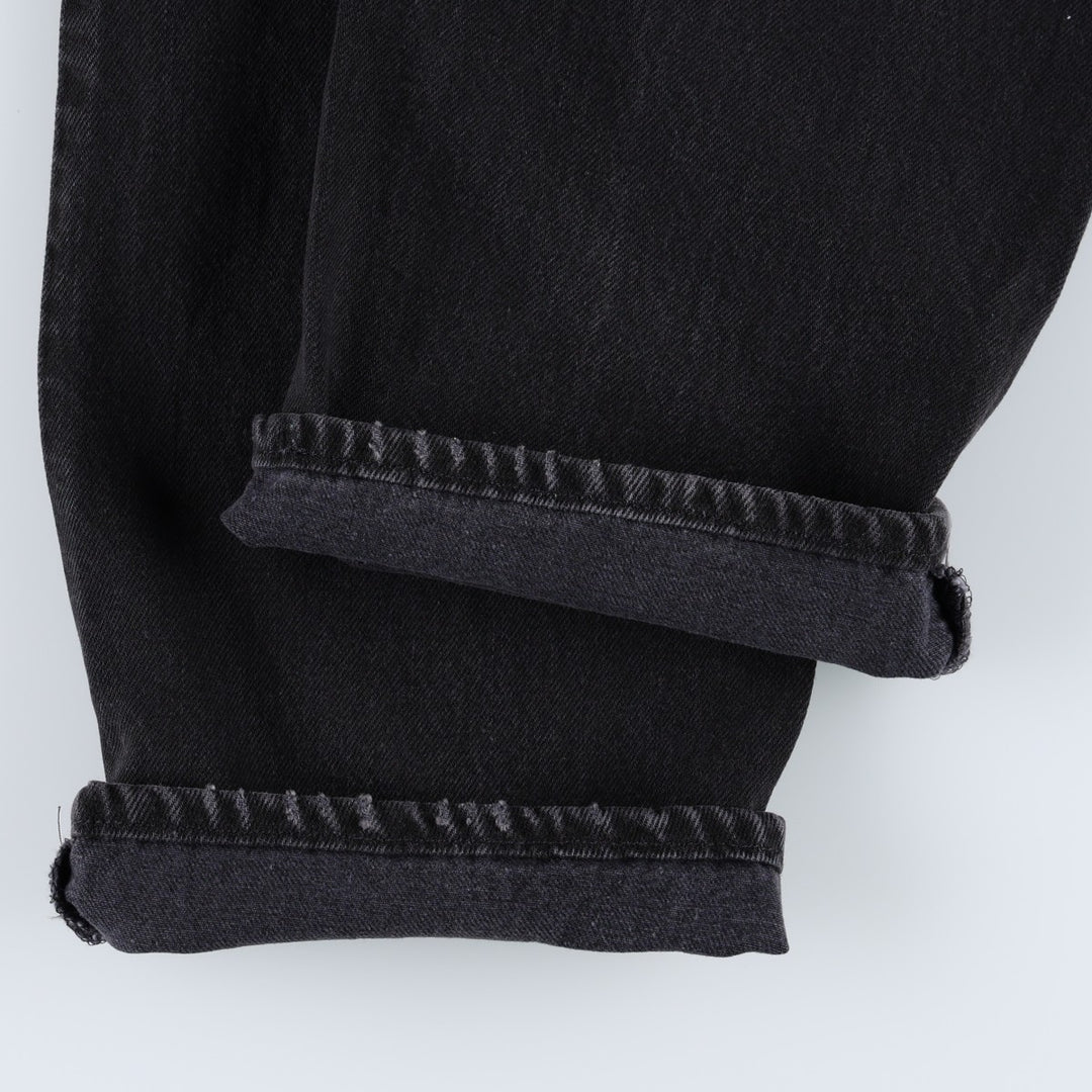 1990'S Levi's 06501-0659 Black Denim Straight Leg Jeans, Made in Canada, Women's XL (equivalent to W32), Vintage. cotton black type Vintage Second Hand