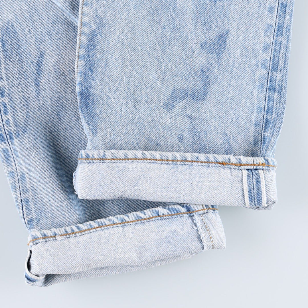 Levi's 501 Straight Denim Pants, Made in USA, Women's Size L (equivalent to W27), Vintage. cotton blue type Vintage Second Hand