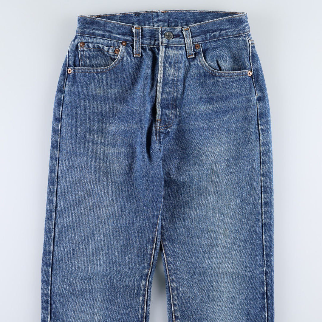 Levi's 501-0115 Straight Denim Pants, Women's Size M (equivalent to W26), Vintage. unclear blue type Vintage Second Hand