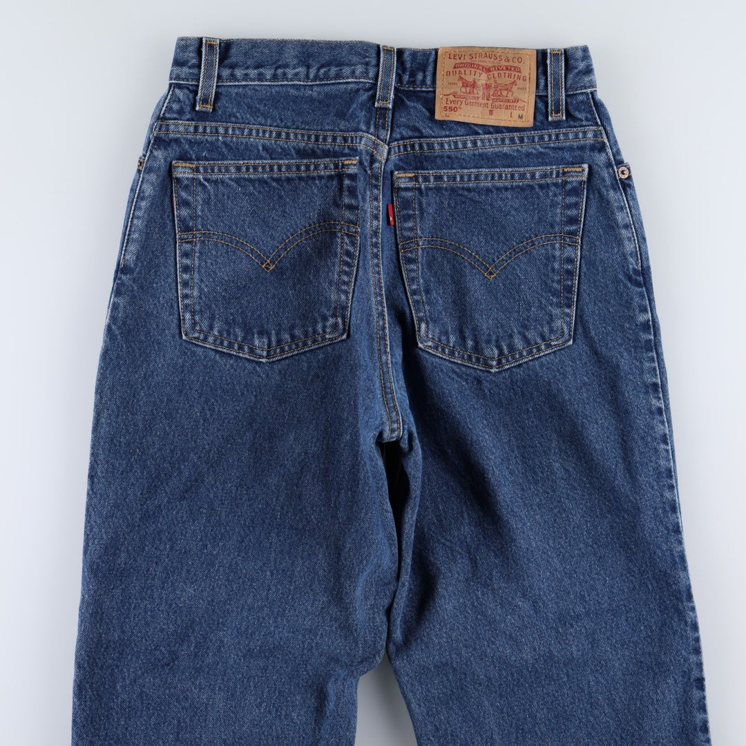 00'S Levi's 550 Relaxed Fit Tapered Leg Tapered Denim Pants Women's L (w28) cotton blue type Vintage Second Hand