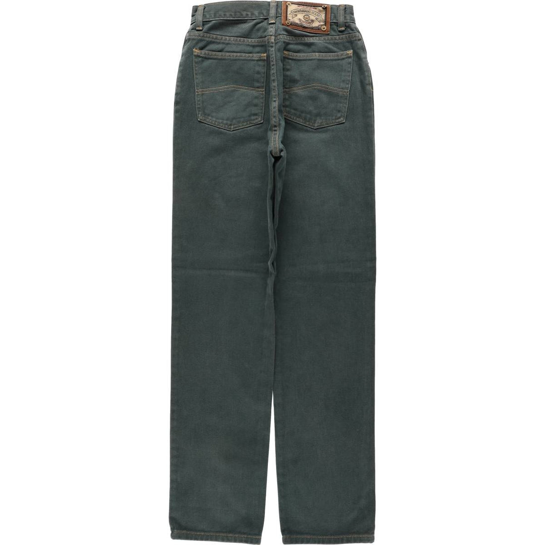 Giorgio Armani Jeans Straight Denim Pants, Women's Size M (W26) unclear green type Vintage Second Hand