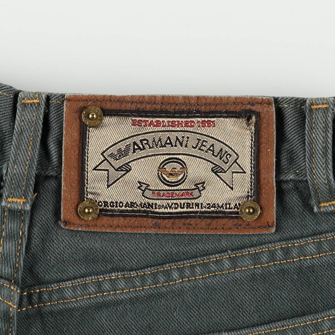 Giorgio Armani Jeans Straight Denim Pants, Women's Size M (W26) unclear green type Vintage Second Hand