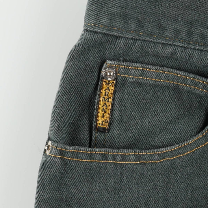 Giorgio Armani Jeans Straight Denim Pants, Women's Size M (W26) unclear green type Vintage Second Hand
