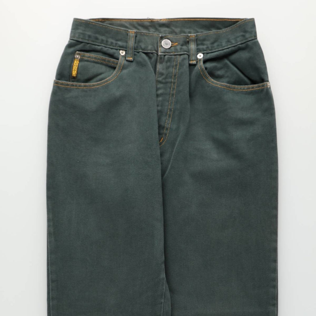 Giorgio Armani Jeans Straight Denim Pants, Women's Size M (W26) unclear green type Vintage Second Hand