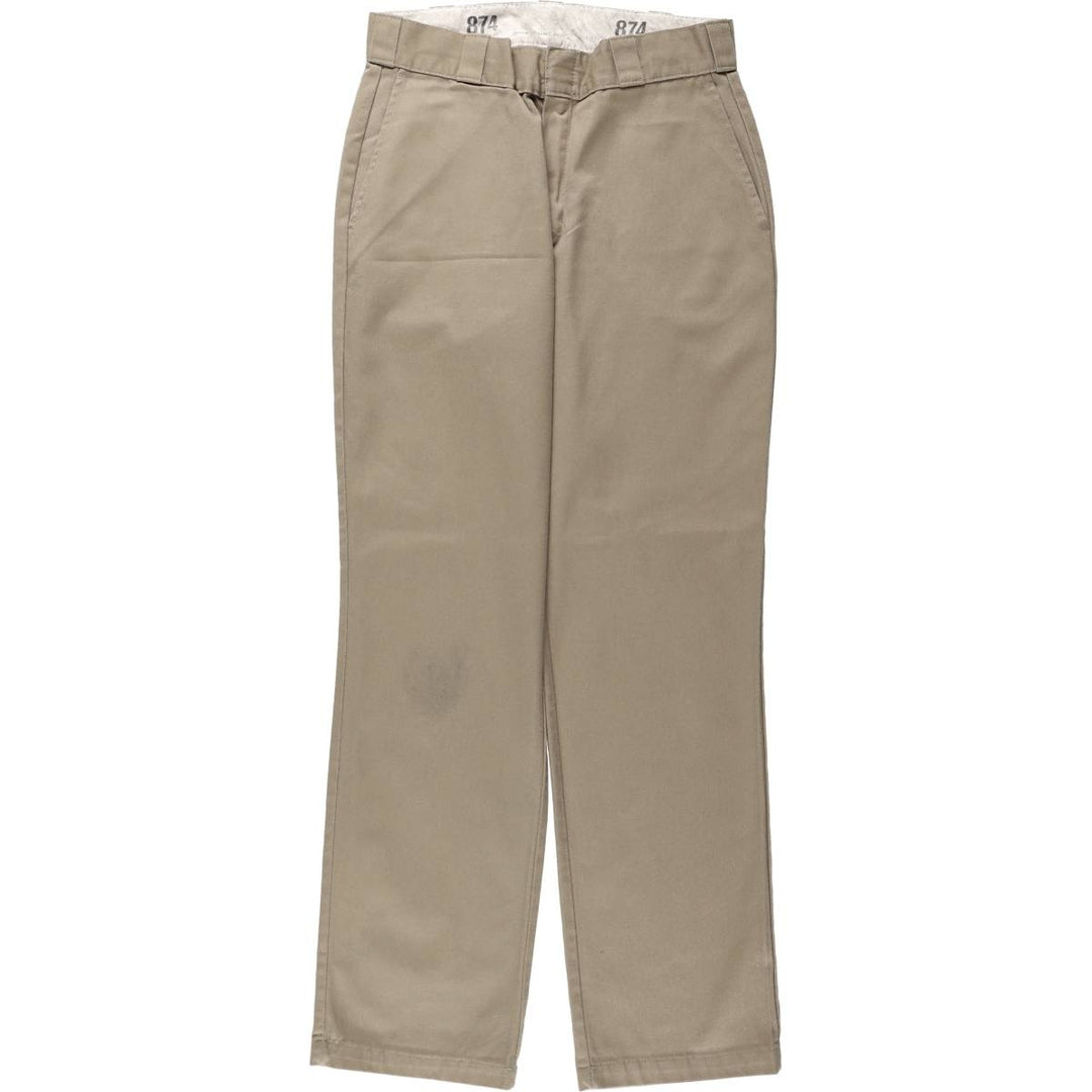 Dickies 874 Original Fit Work Pants Women's L (w30) polyester Beige type Vintage Second Hand
