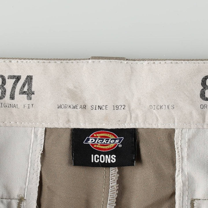 Dickies 874 Original Fit Work Pants Women's L (w30) polyester Beige type Vintage Second Hand