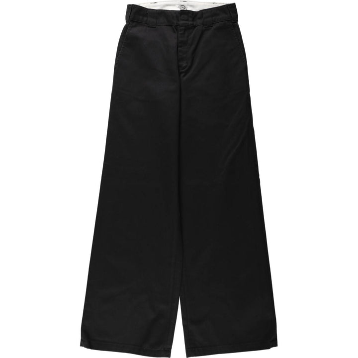 Dickies work pants, women's size L (equivalent to w28). polyester black type Vintage Second Hand