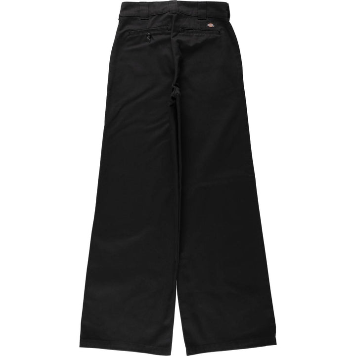 Dickies work pants, women's size L (equivalent to w28). polyester black type Vintage Second Hand