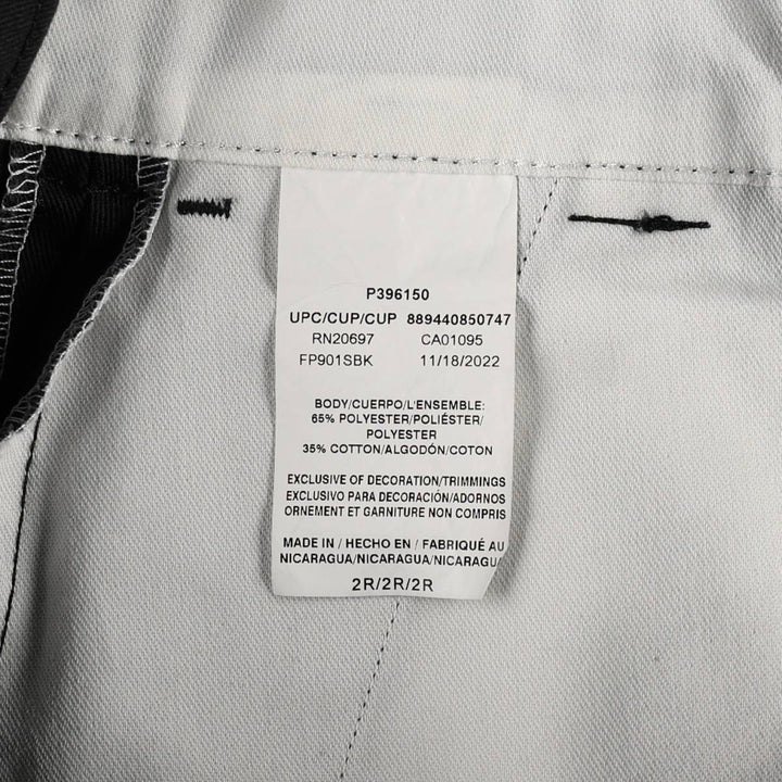 Dickies work pants, women's size L (equivalent to w28). polyester black type Vintage Second Hand