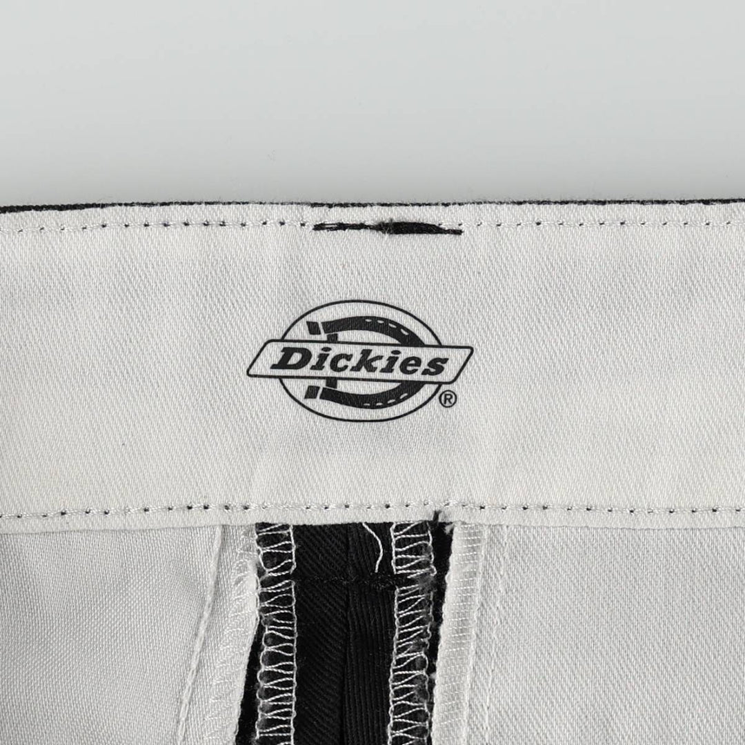 Dickies work pants, women's size L (equivalent to w28). polyester black type Vintage Second Hand