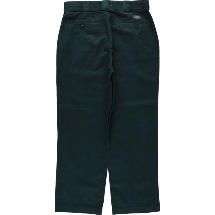 Dickies Work Pants Women's XL (w31) polyester Green type dark green Vintage Second Hand