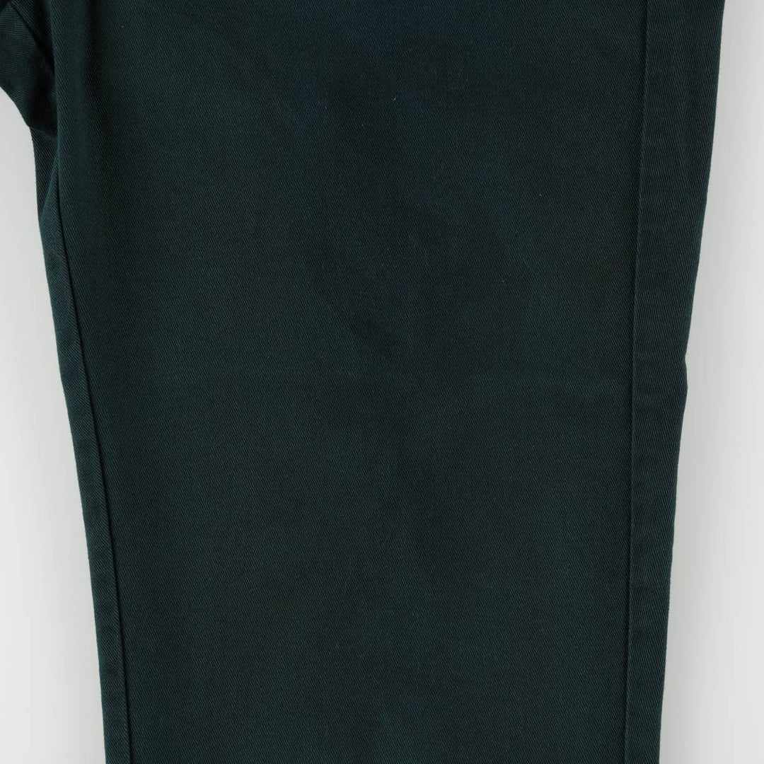 Dickies Work Pants Women's XL (w31) polyester Green type dark green Vintage Second Hand