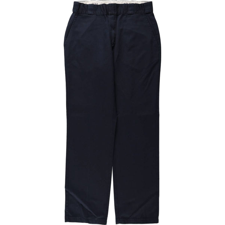 Dickies 874 Original Fit Work Pants Women's L (w30) polyester navy blue type Vintage Second Hand