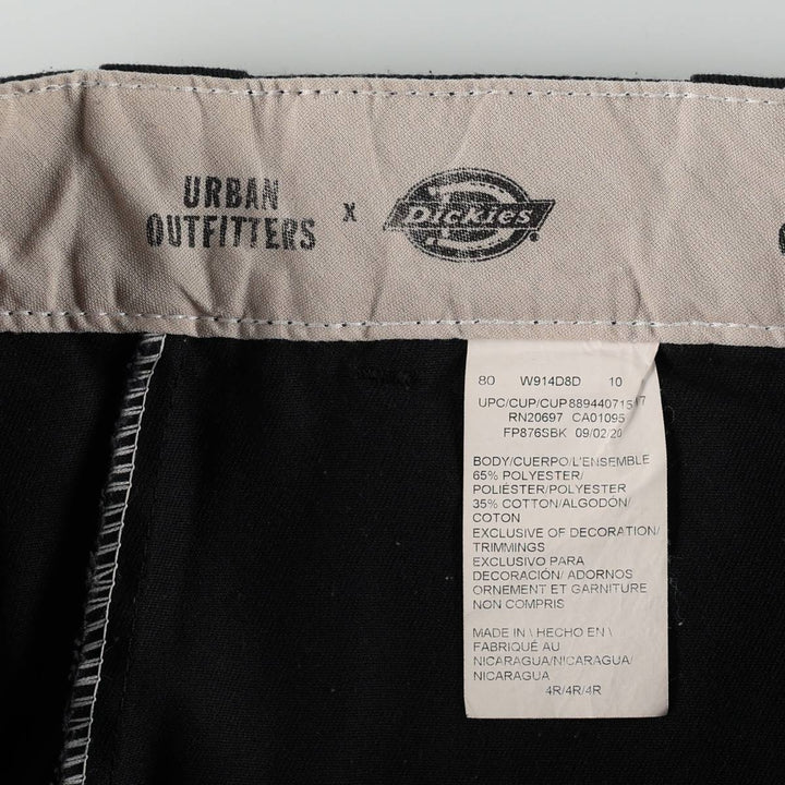 Dickies URBAN OUTFITTERS Work Pants Women's L (w29) polyester black type Vintage Second Hand