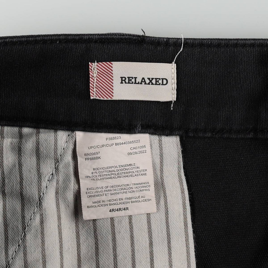 Dickies Relaxed Cargo Work Pants, Women's XL (equivalent to W32) cotton black type Vintage Second Hand