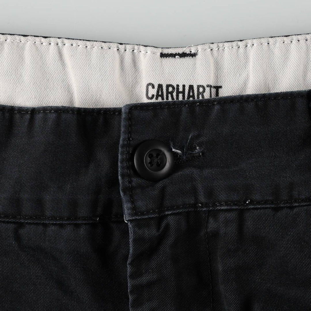 Carhartt WIP TAYLOR PANT Work Pants, Women's XL (equivalent to W31) cotton black type Vintage Second Hand