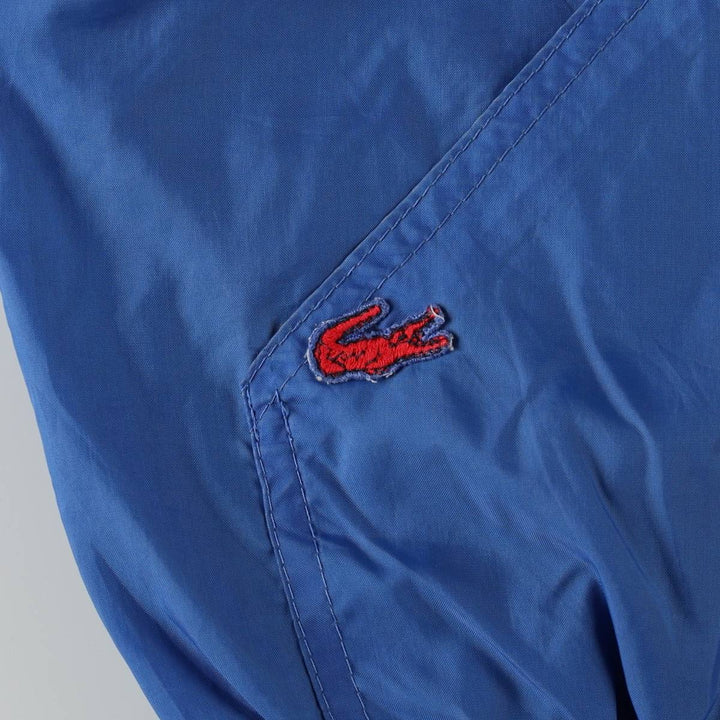 70s-80'S Lacoste ALLIGATOR Nylon Parka, Women's Size M (approx.), Vintage unclear blue type Vintage Second Hand