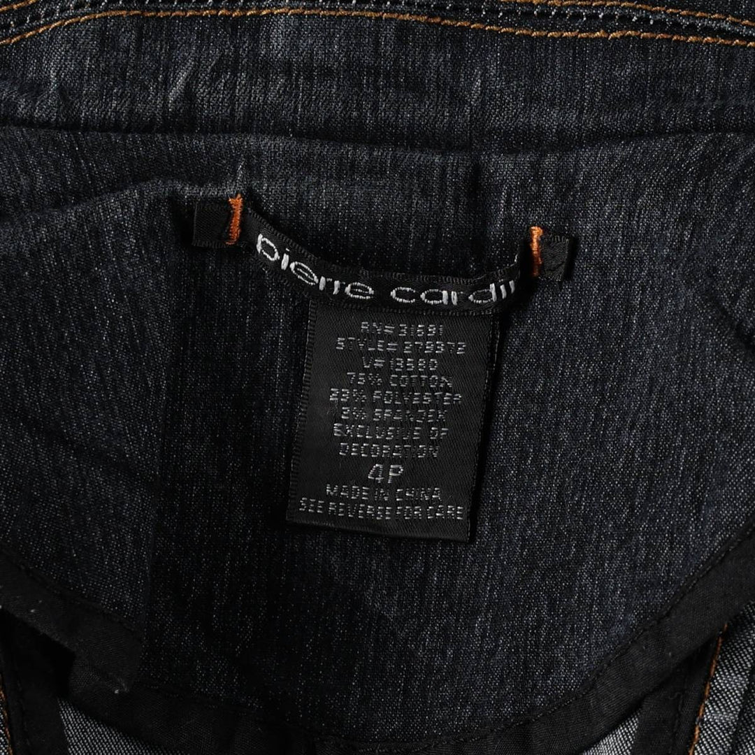 Pierre Cardin denim tailored jacket, women's size M (approx.) cotton navy blue type Vintage Second Hand