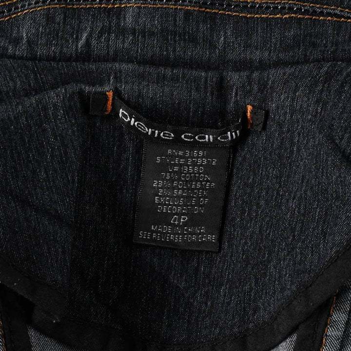 Pierre Cardin denim tailored jacket, women's size M (approx.) cotton navy blue type Vintage Second Hand
