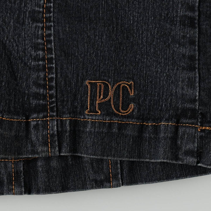 Pierre Cardin denim tailored jacket, women's size M (approx.) cotton navy blue type Vintage Second Hand