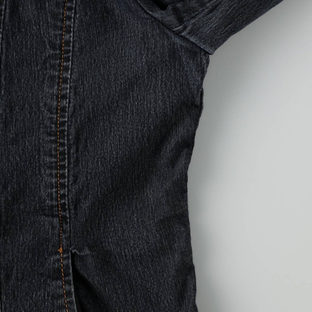 Pierre Cardin denim tailored jacket, women's size M (approx.) cotton navy blue type Vintage Second Hand