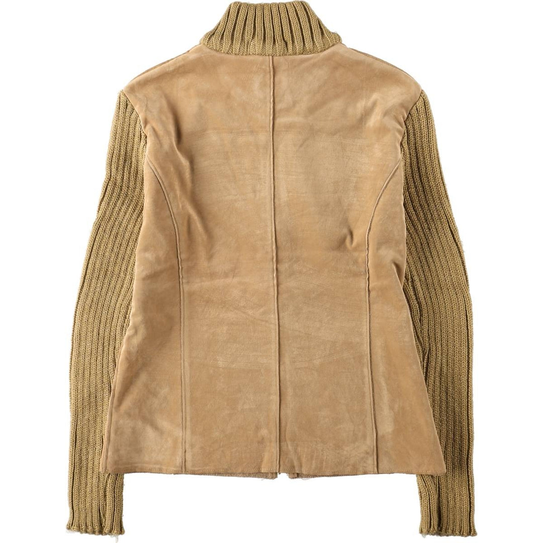 Fionella Wool Jacket, Women's Size M (approx.) wool beige type brown Vintage Second Hand