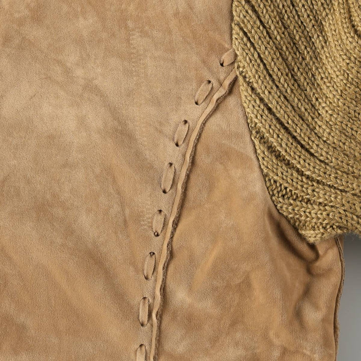 Fionella Wool Jacket, Women's Size M (approx.) wool beige type brown Vintage Second Hand