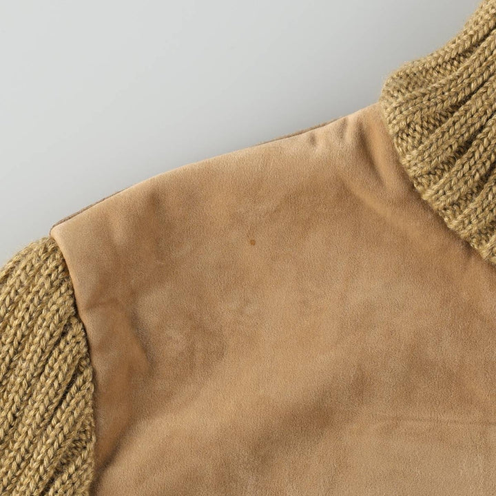 Fionella Wool Jacket, Women's Size M (approx.) wool beige type brown Vintage Second Hand