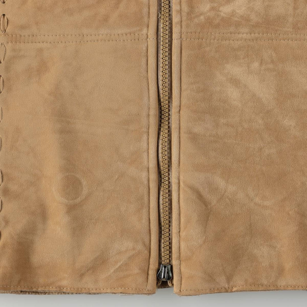 Fionella Wool Jacket, Women's Size M (approx.) wool beige type brown Vintage Second Hand