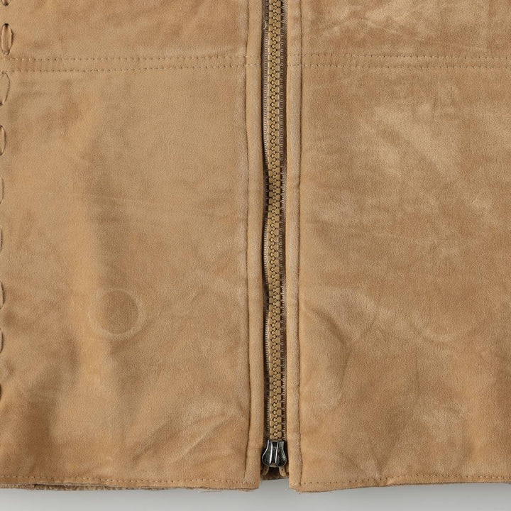 Fionella Wool Jacket, Women's Size M (approx.) wool beige type brown Vintage Second Hand