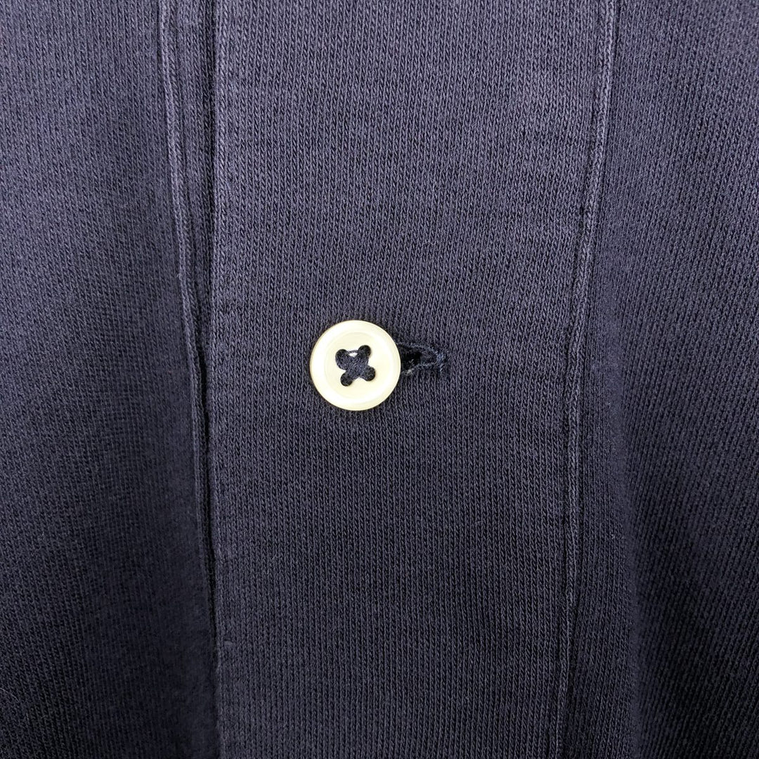 Ralph Lauren POLO by Ralph Lauren long sleeve polo shirt, men's size M cotton navy blue type Vintage Second Hand