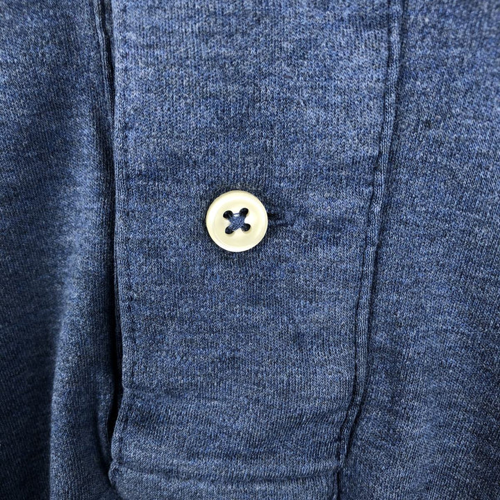 Ralph Lauren POLO RALPH LAUREN long-sleeved polo shirt, men's size L cotton Blue type light blue Vintage Second Hand