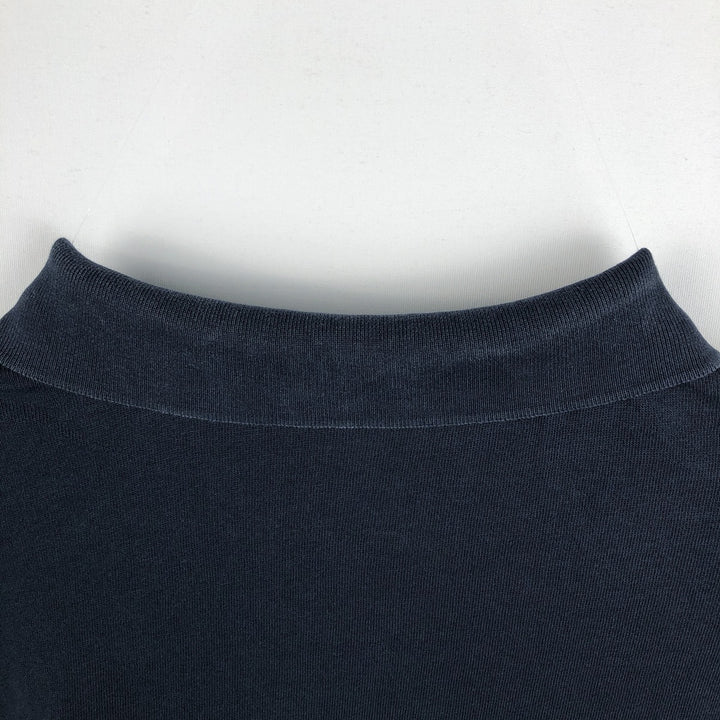 Ralph Lauren POLO RALPH LAUREN long-sleeved polo shirt, men's size L cotton navy blue type Vintage Second Hand