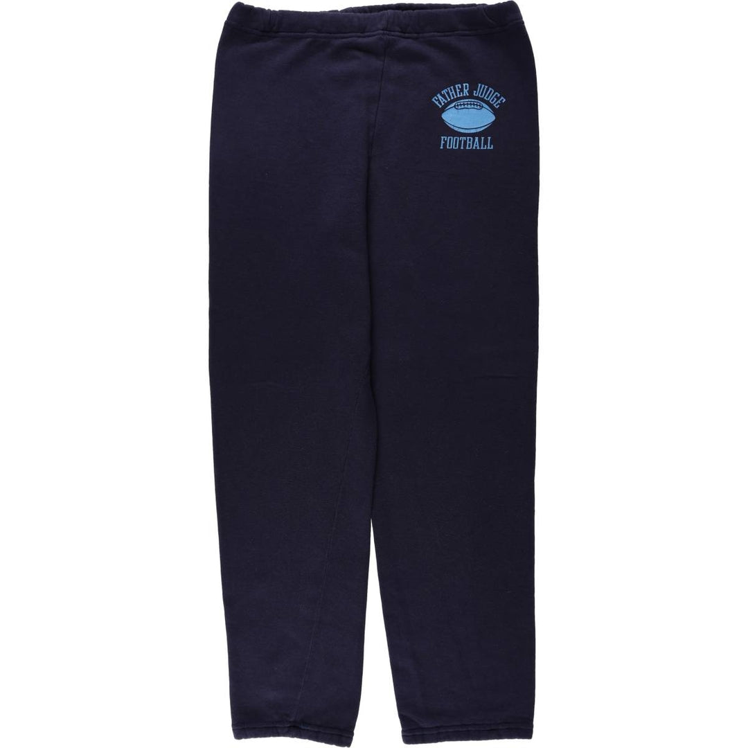 90'S Russell College Sweatpants, Made in USA, Men's Size L (Equivalent), Vintage polyester navy blue type Vintage Second Hand