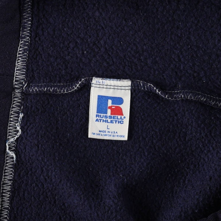 90'S Russell College Sweatpants, Made in USA, Men's Size L (Equivalent), Vintage polyester navy blue type Vintage Second Hand