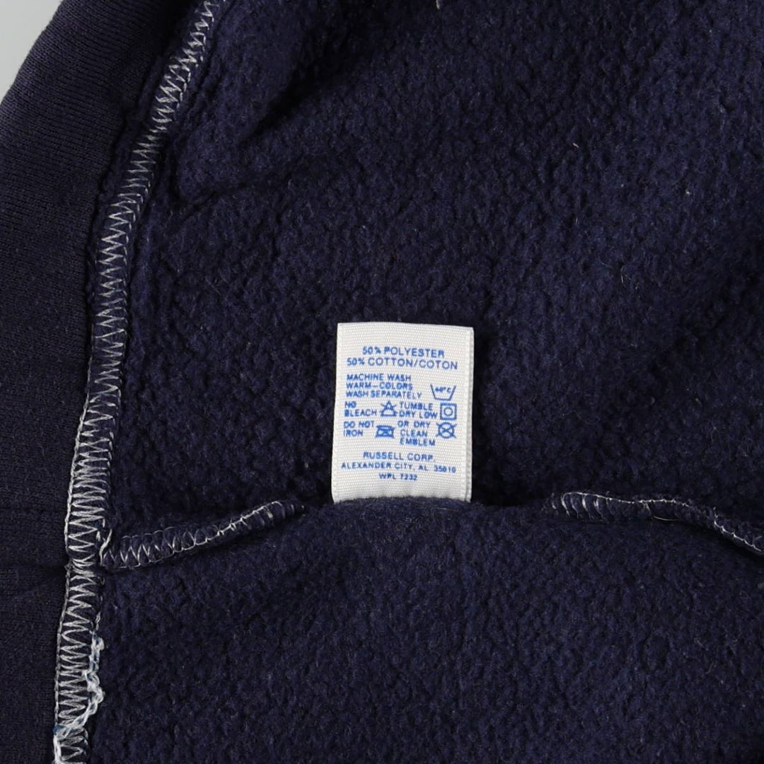 90'S Russell College Sweatpants, Made in USA, Men's Size L (Equivalent), Vintage polyester navy blue type Vintage Second Hand