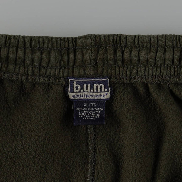 BUM EQUIPMENT Sweatpants, Made in Canada, Men's XL equivalent. cotton Khaki type Vintage Second Hand