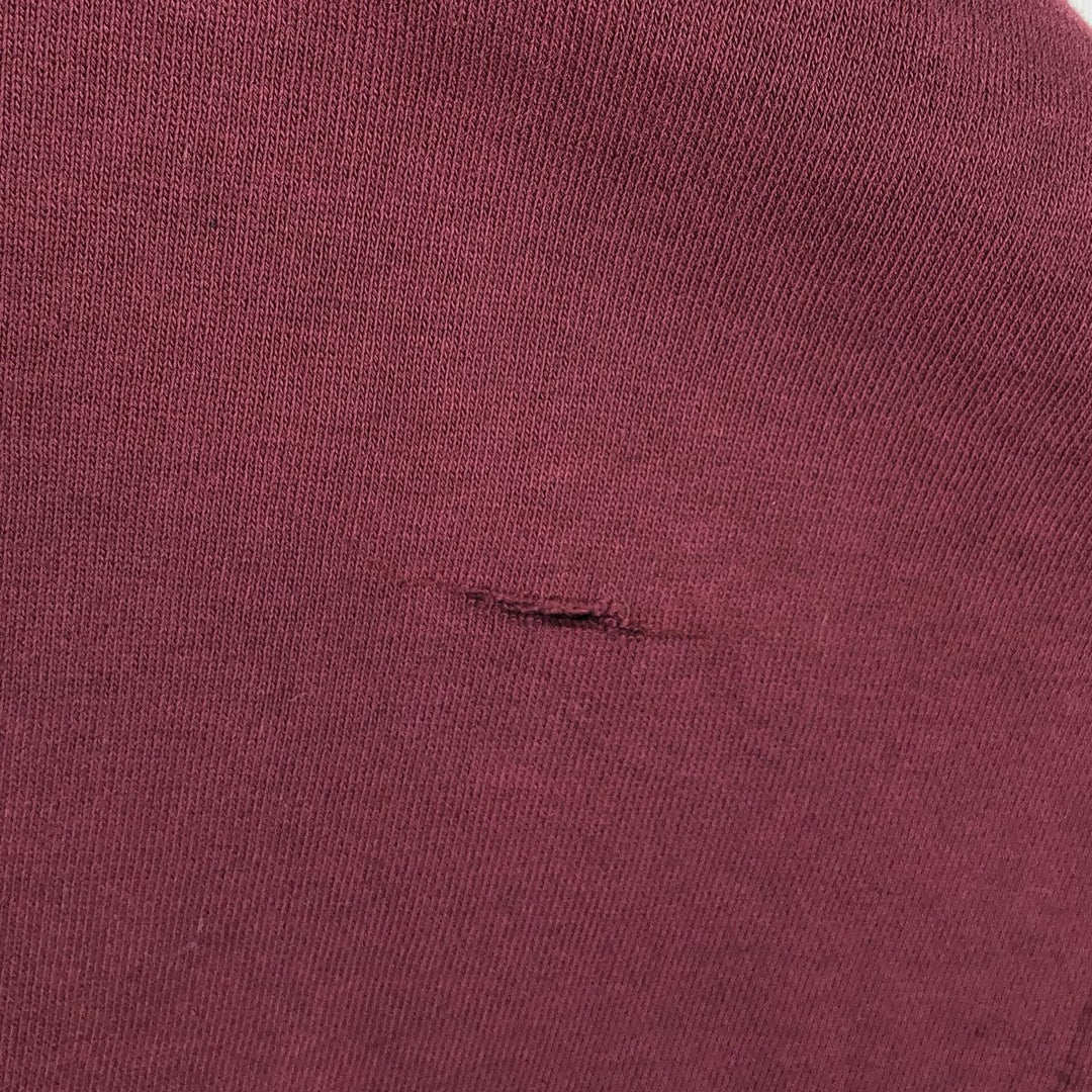 90'S CHEETAH Half-Button Sweatshirt, Men's Size L (Equivalent), Vintage polyester Red type red-purple Vintage Second Hand