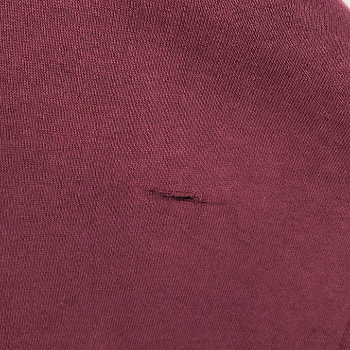 90'S CHEETAH Half-Button Sweatshirt, Men's Size L (Equivalent), Vintage polyester Red type red-purple Vintage Second Hand