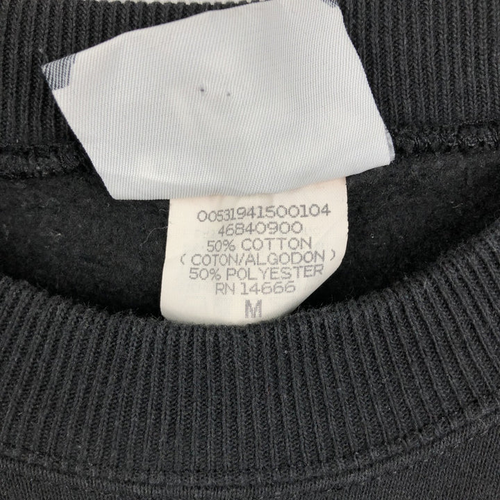 90'S Lee Heavyweight Plain Blank Sweatshirt, Made in USA, Men's Size M (Equivalent), Vintage cotton black type Vintage Second Hand