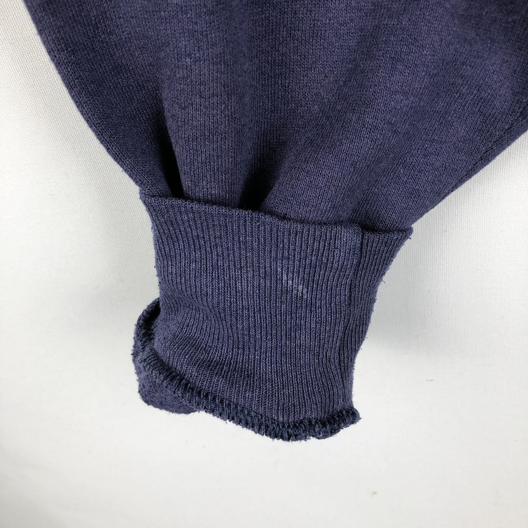 90'S Jerzees Plain Blank Sweatshirt Trainer Made in USA Men's Size L Vintage cotton blue type Vintage Second Hand