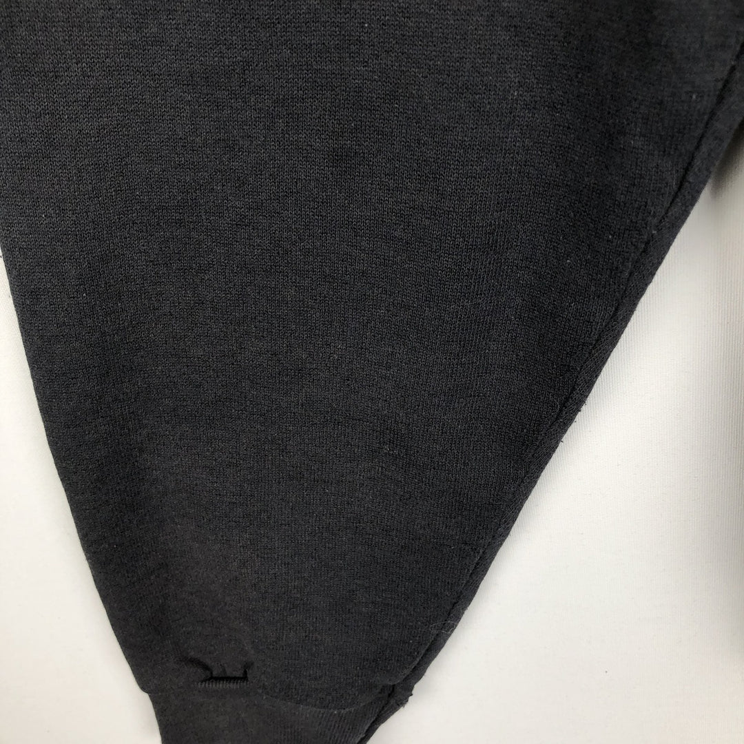 90'S TULTEX plain blank sweatshirt, made in USA, men's size L, vintage cotton black type Vintage Second Hand
