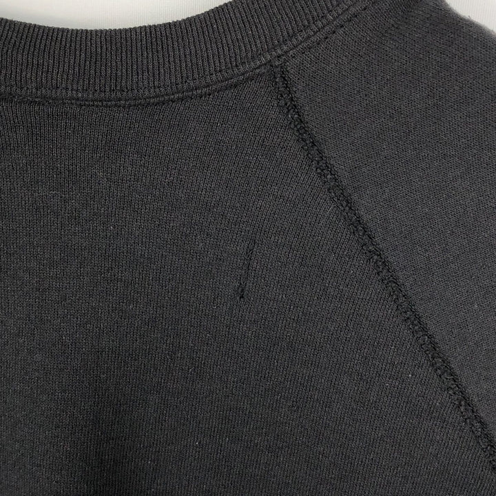 90'S TULTEX plain blank sweatshirt, made in USA, men's size L, vintage cotton black type Vintage Second Hand