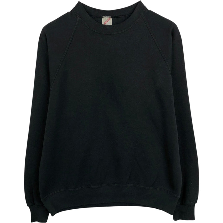 90'S Jerzees Plain Blank Sweatshirt Trainer Made in USA Men's Size L Vintage cotton black type Vintage Second Hand