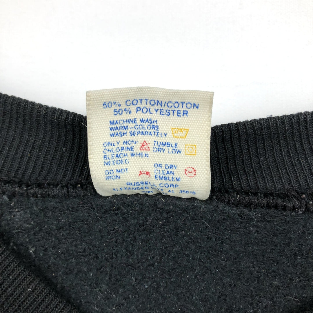 90'S Jerzees Plain Blank Sweatshirt Trainer Made in USA Men's Size L Vintage cotton black type Vintage Second Hand